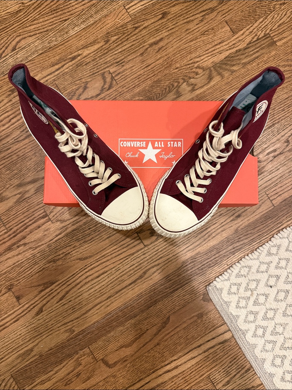 P.F. Flyers Center Hi Burgundy High Tops